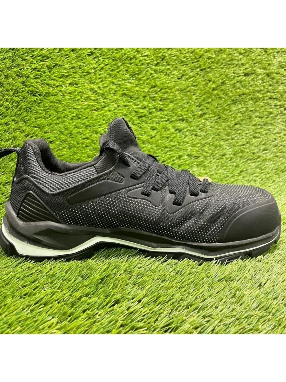 Hard Yakka Icon Mens Size 10 Black White Composite Safety Toe Working Shoes